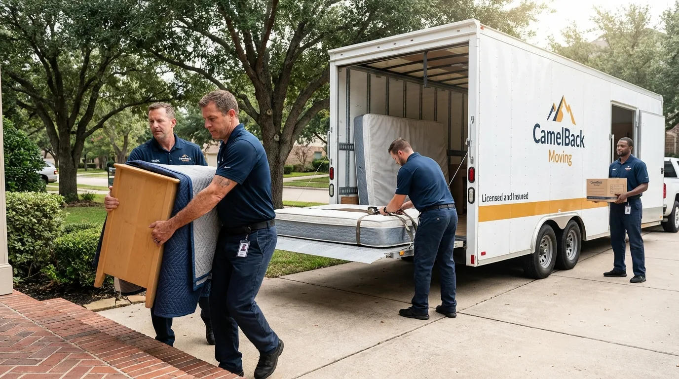 Crew loading residential truck for cross-state move from Bowling Green, KY